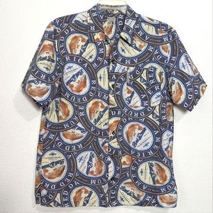 COLUMBIA River Lodge Medium Shirt Button Front Pocket Fishing Outdoors